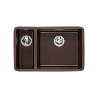 Мойка Under top DOUBLE marron (705*445mm.) гранит GRANADO