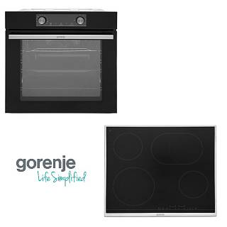 Комплект техніки Gorenje (Духова шафа BOSX6737E06BG + Електрична варильна поверхня ECT43X)