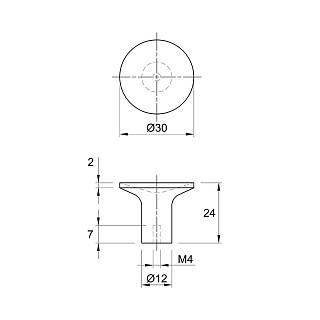 Ручка Ferro Fiori M 0086.30 черный дуб