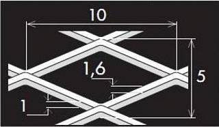 Просечно-вытяжной лист 10/5x1, 6x1