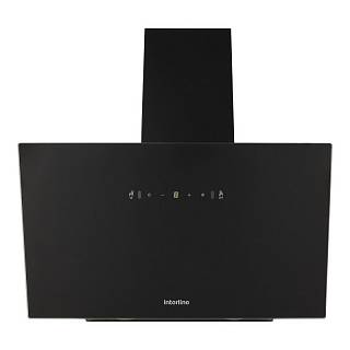 Вытяжка наклонная FLY S BL A/60/GL/T черное стекло INTERLINE