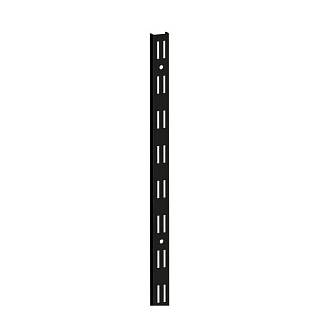 Стойка настенная двойная перфорация 2000 mm black