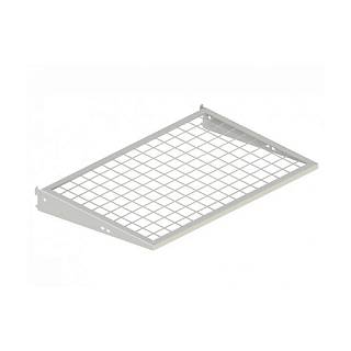 Металлическая полка с кронштейнами 606×406 mm white