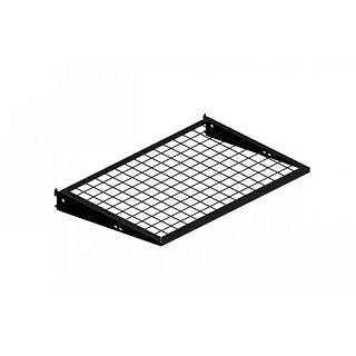 Металлическая полка с кронштейнами 606×406 mm black