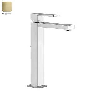 Змішувач для умивальника Gessi Rettangolo,  високий,  донний клапан Brushed Brass PVD (11921727) Gessi