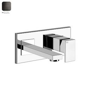 Змішувач для умивальника Gessi Rettangolo,  короткий вилив Black Metal Brushed PVD (44840707) Gessi