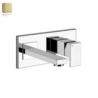 Змішувач для умивальника Gessi Rettangolo,  короткий вилив Brushed Brass PVD (44840727) Gessi