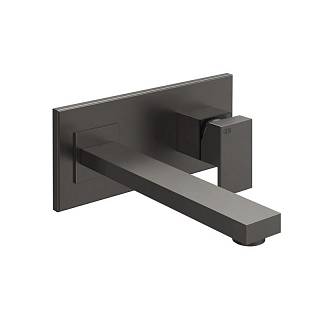 Змішувач для умивальника Gessi Rettangolo,  довгий вилив,  Black Metal Brushed PVD (44838707) Gessi