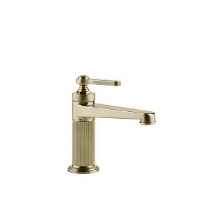 Змішувач для умивальника Gessi Venti 20 з донним клапаном Bruched Brass PVD (65001727) Gessi