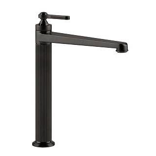 Змішувач для умивальника Gessi Venti 20 з донним клапаном Black Metal Bruched PVD (65003707) Gessi
