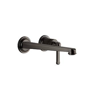 Змішувач для умивальника Venti 20,  настінний,  довгий вилив,  Black Metal Brushed PVD (65088707) Gessi