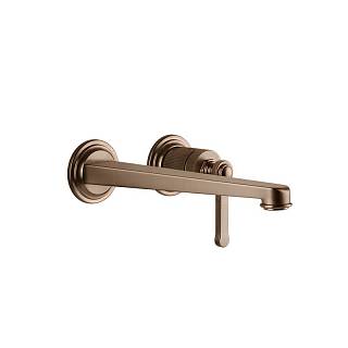 Змішувач для умивальника Venti 20,  настінний,  довгий вилив,  Copper Brushed PVD (65088708) Gessi