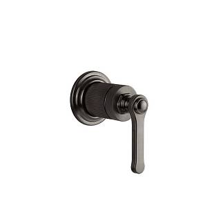 Настінний змішувач Venti 20,  зовнішня частина,  на 1 вихід Black Metal Brushed PVD (65109707) Gessi
