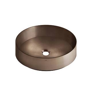 Умывальник Inciso накладной на столешницу,  40 см. Copper Bruched PVD (54601708) Gessi