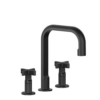 Змішувач для умивальника Inciso на 3 отвори,  Black XL (58114-299) Gessi