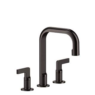 Змішувач для умивальника Inciso середній Black Metal Brushed PVD (58014707) Gessi