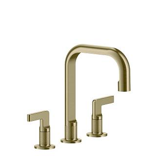 Змішувач для умивальника Inciso середній Brushed Brass PVD (58014727) Gessi