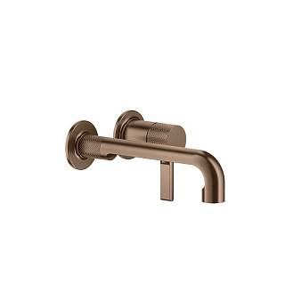 Змішувач для умивальника настінний,  короткий вилив Inciso Copper Brushed PVD (58088708) Gessi
