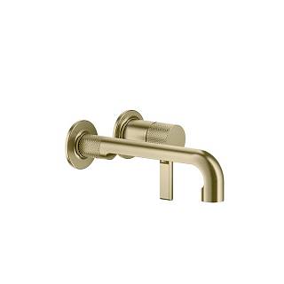 Змішувач для умивальника настінний,  короткий вилив Inciso Brushed Brass PVD (58088727) Gessi
