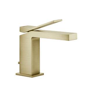 Змішувач для умивальника Rettangolo K з донним клапаном Bruched Brass PVD (53001727) Gessi