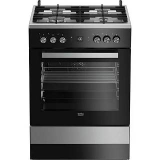 Плита комбінована чорна/нержавіюча сталь FSM62530DXMS Beko