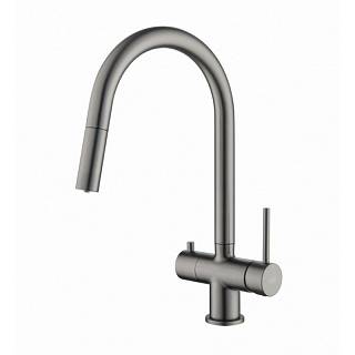 Змішувач CYRUS Gun metal Blue Water (5901730617740)