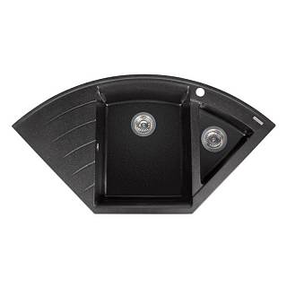 Кухонна мийка EUROPE black shine mirastone Miraggio