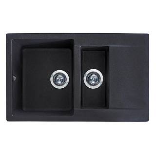 Кухонна мийка LAPAS black shine mirastone Miraggio