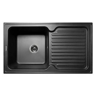 Кухонна мийка ORLEAN black shine mirastone Miraggio