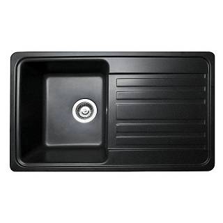 Кухонна мийка VERSAL black shine mirastone Miraggio