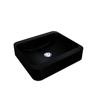 Умивальник GENEVA MIRASTONE black shine mirastone Miraggio