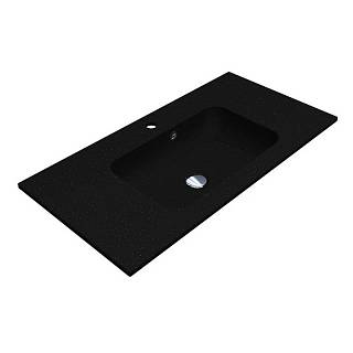 Умивальник DELLA 900 MIRASTONE black shine mirastone Miraggio