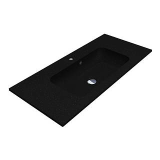 Умивальник DELLA 1000 MIRASTONE black shine mirastone Miraggio