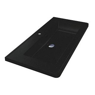 Умивальник TRES MIRASTONE black shine mirastone Miraggio