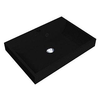Умивальник VARNA 600 MIRASTONE black shine mirastone Miraggio