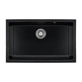 Мийка UNDER TOP XL black shine (752*460mm.) граніт Granado
