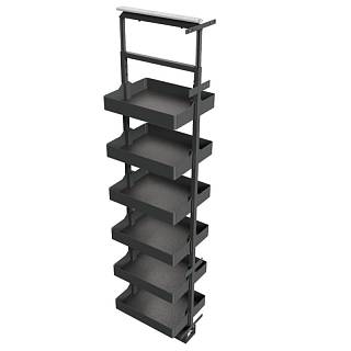 Карго-колона Aster NV 300мм графит 6 корзин 1800-2100мм Muller
