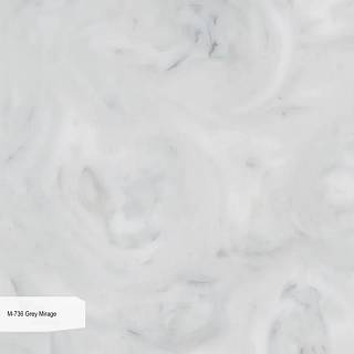Лист акриловый Grandex Marble Ocean M-736 Grey Mirag 3680х760х12