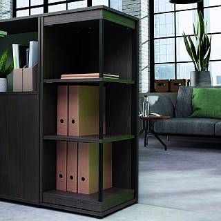 Комплект поворотной фурнитуры FurnSpin M правый верхний Push to open с доводчиком (9349290) Hettich