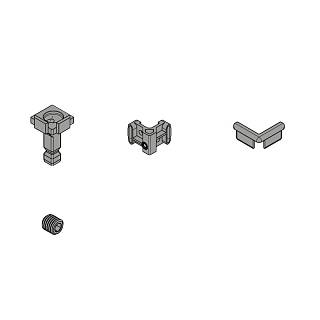 FurnSpin CADRO Hybrid Vertical,  комплект без профилей,  белый матовый (9360736) Hettich