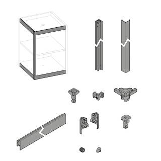 FurnSpin CADRO Standart,  полный комплект,  белый матовый (9360944) Hettich