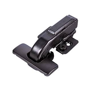 Завіса Clip-On,  90° рівнолежача,  з дотягувачем,  чорний матовий,  3D Muller Profi Line