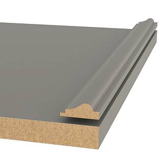 Декоративний профиль(молдинг) МДФ AGT MP-1100 728 Серый шелк Soft Touch 2800х30х12mm