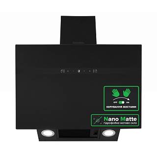 Витяжка нахилена FLOW MATT BL A/60/GL/M Interline