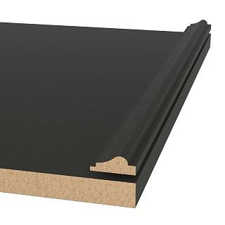 Декоративный профиль(молдинг) МДФ AGT MP-1100 3088 Бъют темно-серый  2800х30х12 мм