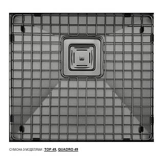 Защитная решетка на дно мойки PGKS 430x390 Nano Graphite Fabiano
