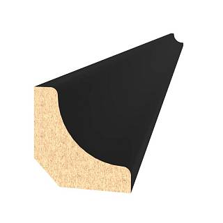 Плинтус MDF AGT SPR-6050 723 Чёрный шёлк 2800х22х12 мм (уп.28 шт.)