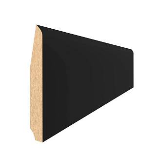 Плинтус MDF AGT SPR-5000-Е 723 Чёрный шёлк 2800х79х9 мм (уп.10 шт.)