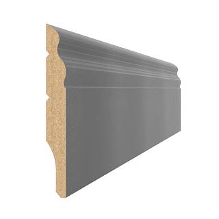 Плинтус MDF AGT SPR-8100 608 Антрацит металлический 2800х96х12 мм (уп.10 шт.)