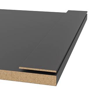 Декоративный профиль (молдинг) МДФ AGT MP-1117 3023 Тёмно-серый supramat 2800x60x3mm